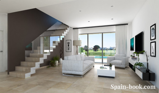 Виллы Новые виллы в пригороде Los Alcázeres,3км от пляжа Мар Менор / Ла Манга, Коста Бланка, Лос Алькасарес