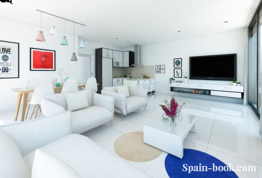 Апартаменты Новый дом в 100м от пляжа в Кальпе, Аликанте, Коста Бланка, Кальпе