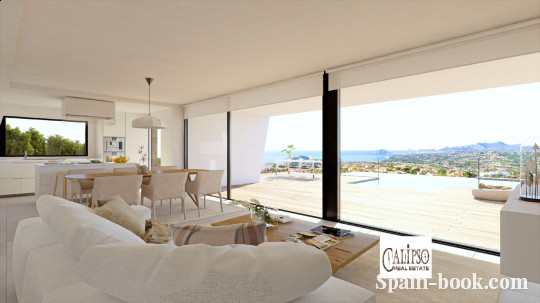 Виллы Современная вилла в элитном районе Кальпе / Cumbre del Sol, Коста Бланка, Кумбре дель Соль