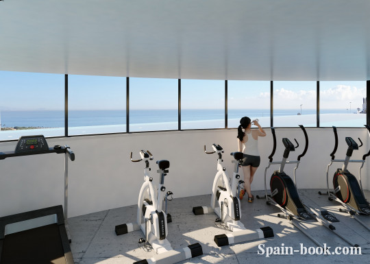 Апартаменты Шикарный жилой комплекс на берегу Средиземного моря, Аликанте, Коста Бланка, Гран Алакант