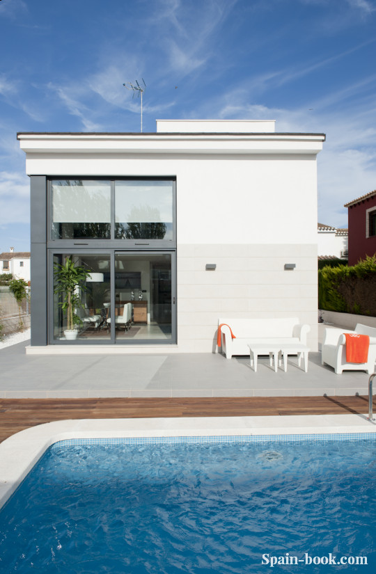 Виллы Новые виллы в 1км до песчаного пляжа в Santiagо de la Ribiera / Mar Menor, Коста Бланка, Сантьяго-де-ла-Рибера