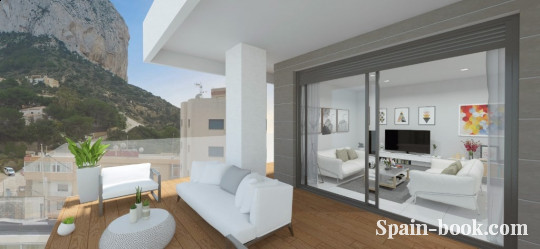 Апартаменты Новые апартаменты в 300м от пляжа в Кальпе, Аликанте, Коста Бланка, Кальпе