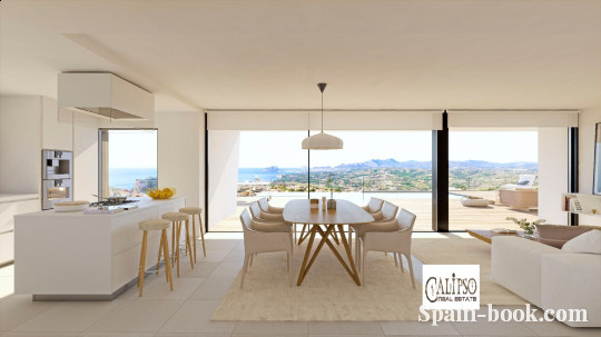 Виллы Современная вилла в элитном районе Кальпе / Cumbre del Sol, Коста Бланка, Кумбре дель Соль