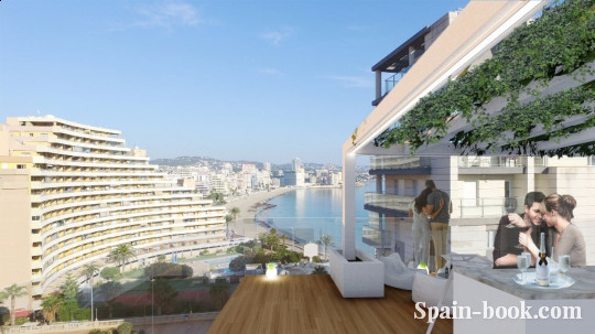 Апартаменты Новые апартаменты в 300м от пляжа в Кальпе, Аликанте, Коста Бланка, Кальпе