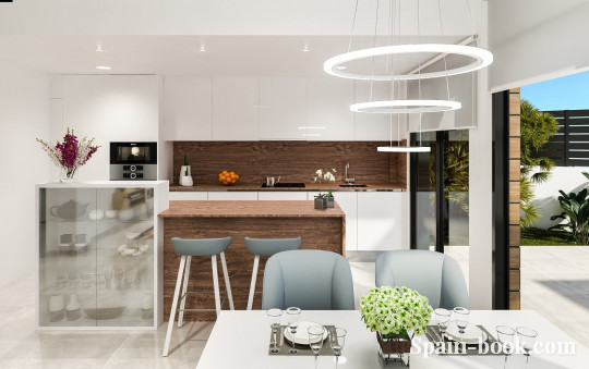 Виллы Новые современные виллы в Альгорфа,в 15км от пляжа Гвардамара, Коста Бланка, Альгорфа