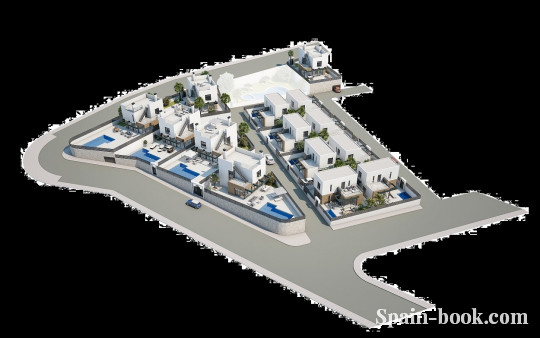 Виллы Новые современные виллы в Альгорфа,в 15км от пляжа Гвардамара, Коста Бланка, Альгорфа