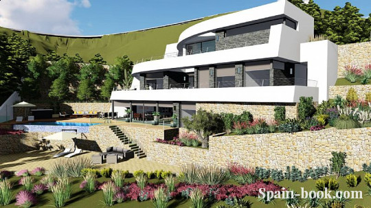 Виллы Вилла с видом на море и сосновый лес в пригороде Кальпе, Коста Бланка, Бенисса