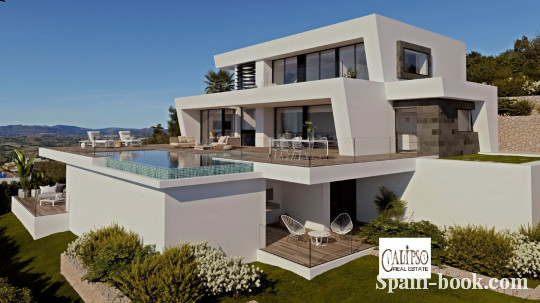 Виллы Современная вилла в элитном районе Кальпе / Cumbre del Sol, Коста Бланка, Кумбре дель Соль