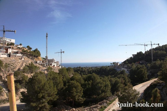 Виллы Вилла с видом на море и сосновый лес в пригороде Кальпе, Коста Бланка, Бенисса