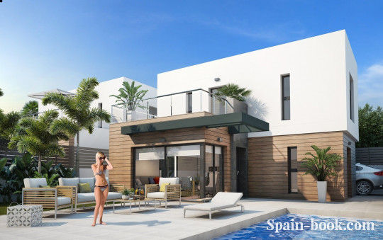 Виллы Новые современные виллы в Альгорфа,в 15км от пляжа Гвардамара, Коста Бланка, Альгорфа