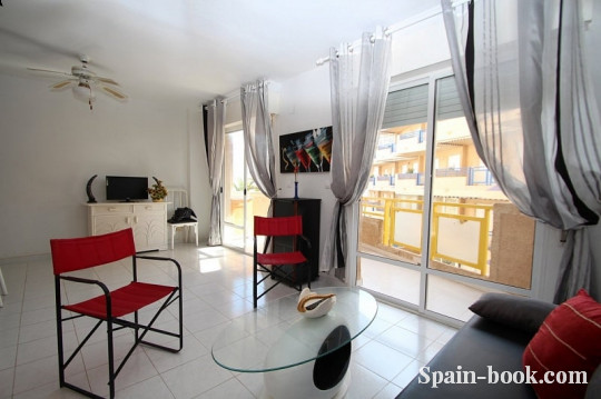 Апартаменты Апартаменты с боковым видом на море в Миль Пальмерас / Ориуэла Коста, Коста Бланка, Миль Пальмерас