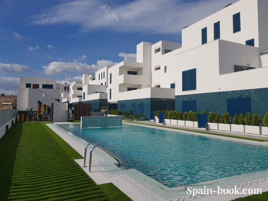 Апартаменты Новый жилой комплекс в 1км от пляжа в Плайя Фламенка, Ориуэла Коста, Коста Бланка, Плайя Фламенка