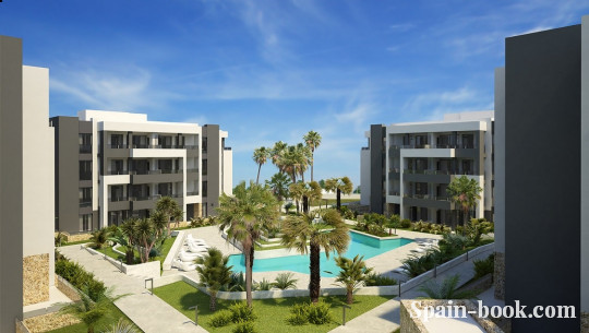 Апартаменты Продажа новых апартаментов в спокойном районе Ориуэла Коста, рядом с гольфом Вийямартин, Коста Бланка, Плайя Фламенка