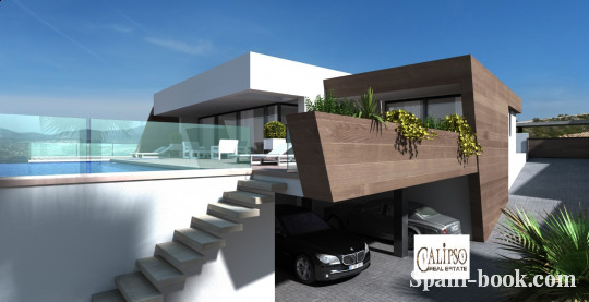 Виллы Вилла с панорамным видом на море в Cumbre del Sol / Кальпе, Коста Бланка, Кумбре дель Соль