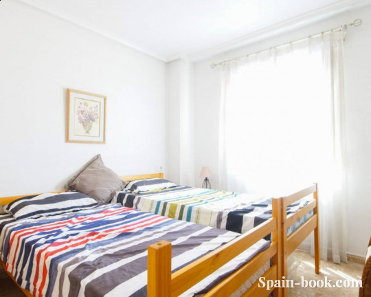 Апартаменты Квартира с видом на коммунальный бассейн в 800м до пляжа и центра Торревьехи, Коста Бланка, Торревьеха