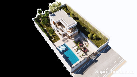 Виллы Современные виллы с видом на море и город в Finestrat / Бенидорм, Коста Бланка, Финестрат