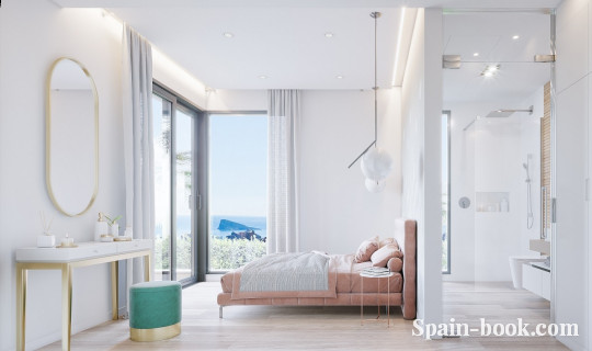 Виллы Современные виллы с видом на море и город в Finestrat / Бенидорм, Коста Бланка, Финестрат