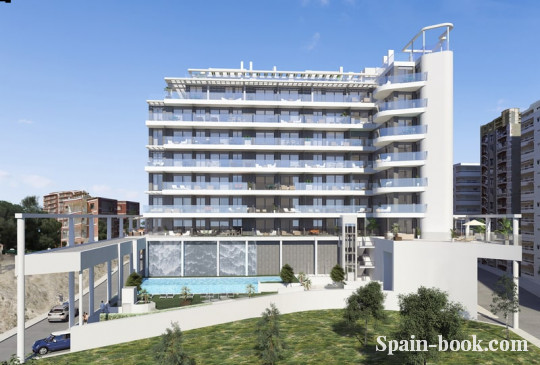 Апартаменты Новый дом в 100м от пляжа в Кальпе, Аликанте, Коста Бланка, Кальпе