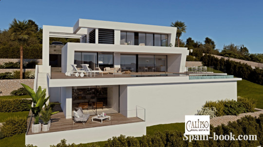 Виллы Современная вилла в элитном районе Кальпе / Cumbre del Sol, Коста Бланка, Кумбре дель Соль