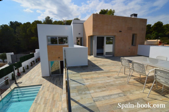 Виллы Новая современная вилла в 1км от пляжа в пригороде Бенисса, Коста Бланка, Бенисса