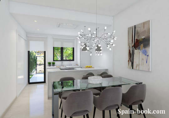 Бунгало Новый резиденциальный комплекс рядом с пляжем в Santiago de la Ribera / Мурсия, Коста Бланка, Сантьяго-де-ла-Рибера