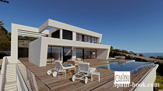 Виллы Современная вилла в элитном районе Кальпе / Cumbre del Sol, Коста Бланка, Кумбре дель Соль