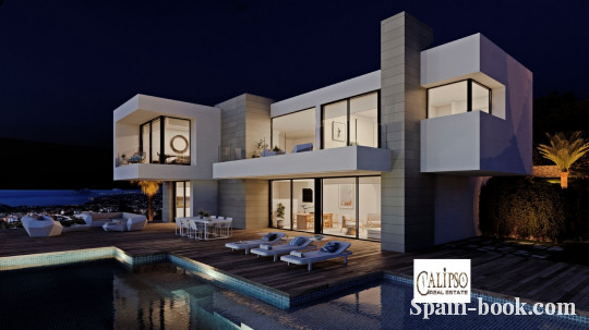 Виллы Современная вилла с панорамным видом на море в Cumbre del Sol / Кальпе, Коста Бланка, Кумбре дель Соль