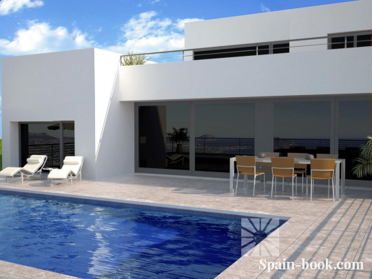 Виллы Современная вилла с панорамным видом на море в Кумбре дель Соль, Коста Бланка, Кумбре дель Соль