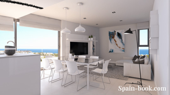 Апартаменты Новый резиденциальный комплекс с видом на море в Кампоамор, Ориуэла Коста, Коста Бланка, Кампоамор