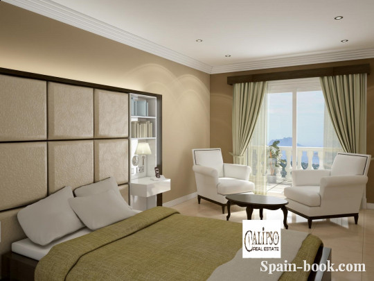 Виллы Средиземноморская вилла с видом на море в Cumbre del Sol / Кальпе, Коста Бланка, Кумбре дель Соль