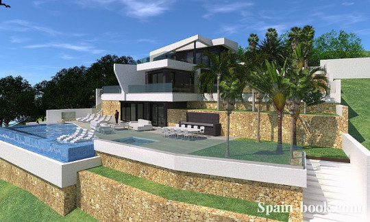 Виллы Новая современная вилла в 2,5км от пляжа в пригороде Бенисса / Кальпе, Коста Бланка, Бенисса