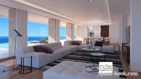 Виллы Элитная вилла с панорамным видом на море в Cumbre del Sol / Кальпе, Коста Бланка, Кумбре дель Соль