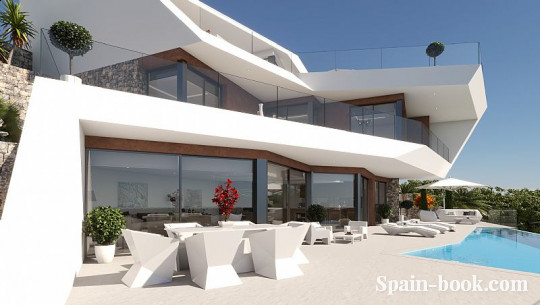 Виллы Роскошная вилла с видом на море пригороде курортного города Бенисса / Кальпе, Коста Бланка, Бенисса