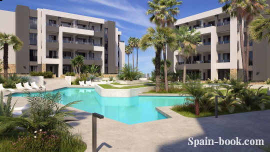 Апартаменты Продажа новых апартаментов в спокойном районе Ориуэла Коста, рядом с гольфом Вийямартин, Коста Бланка, Плайя Фламенка