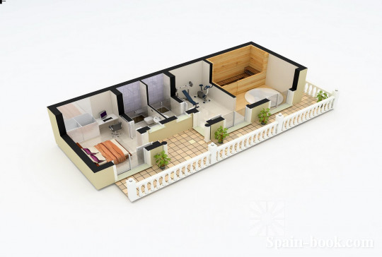 Виллы Средиземноморская вилла с видом на море в Cumbre del Sol / Кальпе, Коста Бланка, Кумбре дель Соль