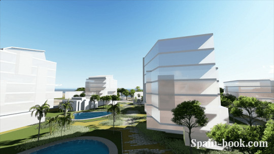 Апартаменты Новый резиденциальный комплекс рядом с пляжем в Вийяхойоса, Коста Бланка, Вильяхойоса