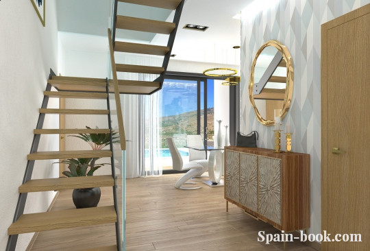 Виллы Современные виллы в резиденциальном жилом комплексе в пригороде Бенидорма, Коста Бланка, Финестрат