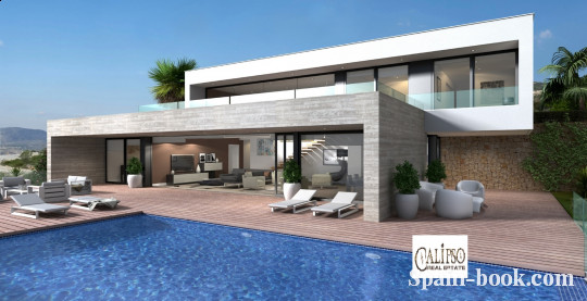 Виллы Современная вилла в элитном районе Кальпе / Cumbre del Sol, Коста Бланка, Кумбре дель Соль