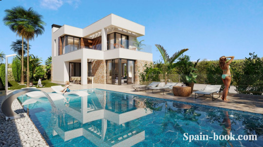 Виллы Современные виллы с видом на море и город в Finestrat / Бенидорм, Коста Бланка, Финестрат