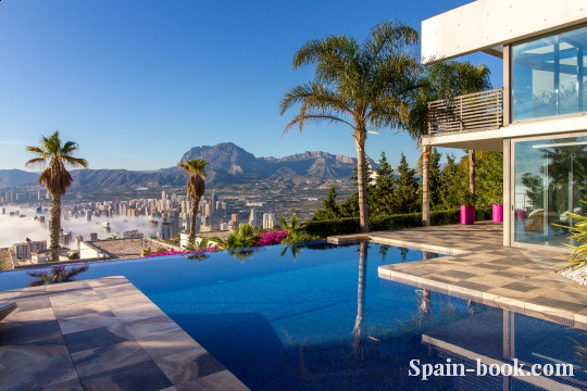 Виллы Вилла класса ЛЮКС с панорамным видом на город Бенидорм, Коста Бланка, Бенидорм