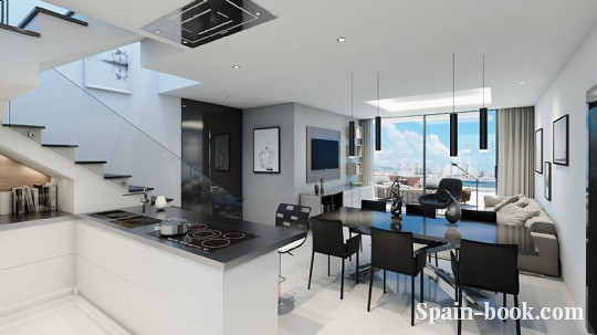 Апартаменты Люксовые апартаменты на первой линии пляжа Бенидорма, Коста Бланка, Бенидорм