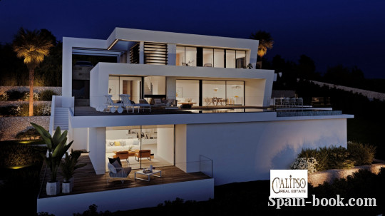 Виллы Современная вилла в элитном районе Кальпе / Cumbre del Sol, Коста Бланка, Кумбре дель Соль