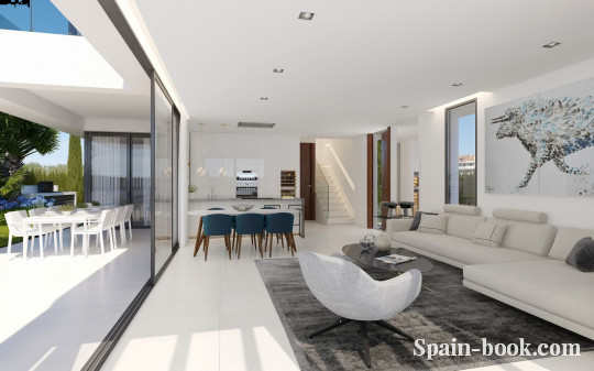 Виллы Современные виллы в резиденциальном жилом комплексе в пригороде Бенидорма, Коста Бланка, Финестрат