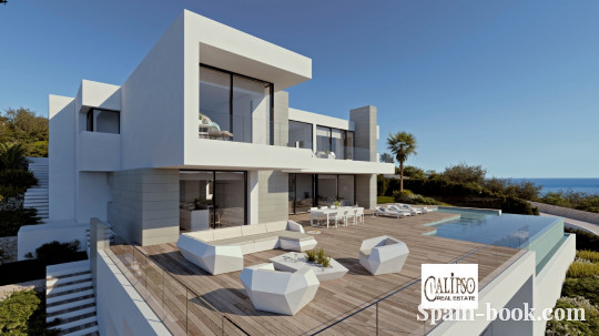 Виллы Современная вилла с панорамным видом на море в Cumbre del Sol / Кальпе, Коста Бланка, Кумбре дель Соль