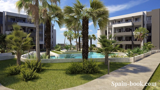 Апартаменты Продажа новых апартаментов в спокойном районе Ориуэла Коста, рядом с гольфом Вийямартин, Коста Бланка, Плайя Фламенка