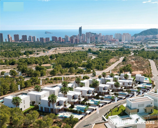 Виллы Современные виллы в резиденциальном жилом комплексе в пригороде Бенидорма, Коста Бланка, Финестрат