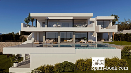 Виллы Современная вилла в элитном районе Кальпе / Cumbre del Sol, Коста Бланка, Кумбре дель Соль