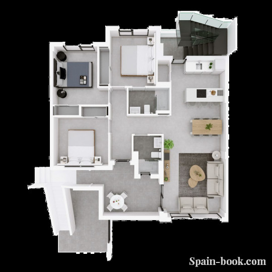 Бунгало Новый резиденциальный комплекс рядом с пляжем в Santiago de la Ribera / Мурсия, Коста Бланка, Сантьяго-де-ла-Рибера