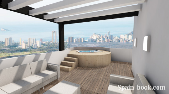 Таунха́ус Таунхаусы в пригороде Бенидорма / Finestrat, Коста Бланка, Финестрат