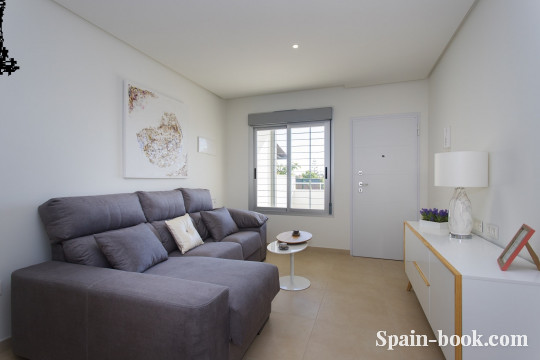 Бунгало Новые бунгало с садом или солярием в 2км от пляжа Плайя Фламенка / Ориуэла Коста, Коста Бланка, Плайя Фламенка